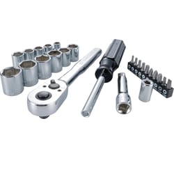 Crescent Assorted Sizes X 3/8 in. drive Metric 6 Point Hex Bit Socket Set 7  pc - Ace Hardware