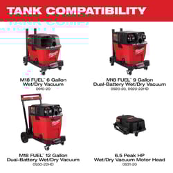Milwaukee Shop Vac Wet/Dry Vacuum Tank 6 gal 1 pc