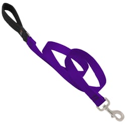 Lupine Pet Basic Solids Purple Purple Nylon Dog Leash