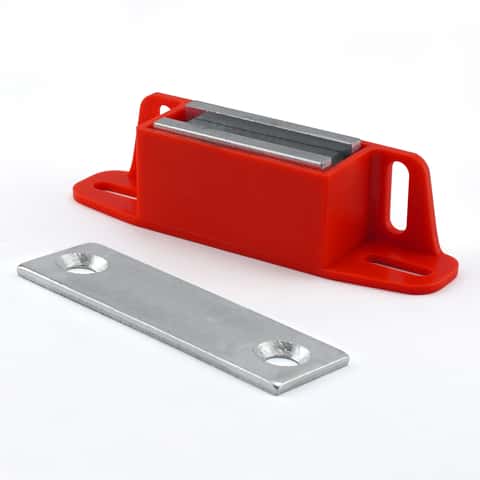 Magnet Source 4.25 in. L X 1 in. W Red Latch Magnet 50 lb. pull 1 pc - Ace  Hardware