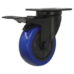 Shepherd Hardware Blue Diamond 4 in. D Swivel Thermoplastic Caster 300 lb 1 pk