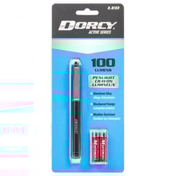 Dorcy 100 lm Silver LED Pen Light AAA Battery
