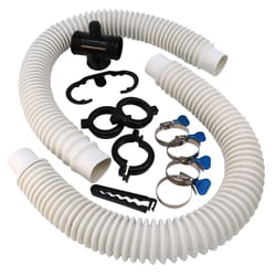 Simple Drain 1-1/2 in. D Textured Brass/Rubber Double Sink Drain Kit