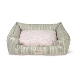 Pet Shop by Fringe Studio Green Canvas Block Stripe Pet Bed