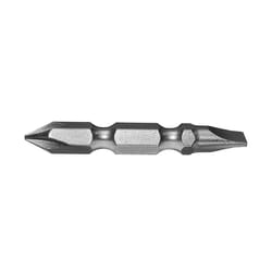 Century Drill & Tool Phillips/Slotted #2/#8-10 X 2 in. L Double-Ended Screwdriver Bit S2 Tool Steel
