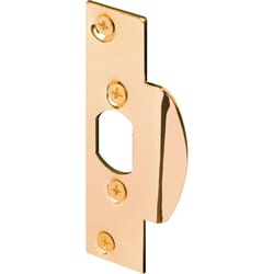Prime-Line Defender Security 4.25 in. H X 1.125 in. L Brass-Plated Steel Latch Strike Plate