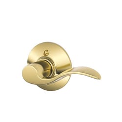 Schlage Accent Bright Brass Dummy Lever Right Handed