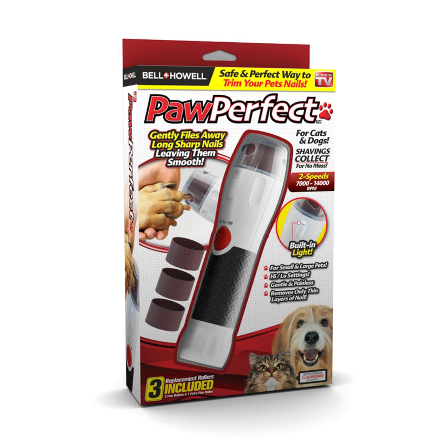 Bell + Howell Paw Perfect White Cat/Dog Nail Trimmer - Ace Hardware