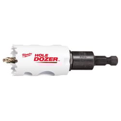 Milwaukee Hole Dozer 1-1/4 in. Bi-Metal 2.7 in. L X 3/8 in. D Hole Saw with Arbor and Pilot Bit
