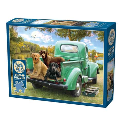 Cobble Hill Let's Go Fishing Jigsaw Puzzle Cardboard 500 pc - Ace