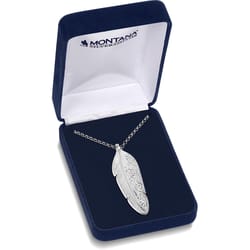 Montana Silversmiths Women's American Feather Silver Necklace Water Resistant