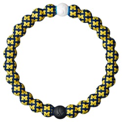 Lokai Unisex Michigan Round Blue Bracelet Silicone Water Resistant Size 7.5