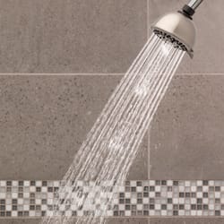 Waterpik PowerPulse Massage Brushed Nickel 7 settings Wallmount Showerhead 1.8 gpm