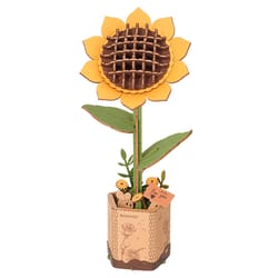 Robotime Rowood Sunflower Puzzle Craft Kit Multicolored
