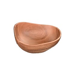 Pacific Merchants Natural Acacia Wood Rustic Bowl 1 pk