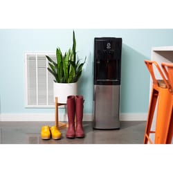 Primo Water Deluxe 5 gal Black/Gray Water Dispenser Stainless Steel