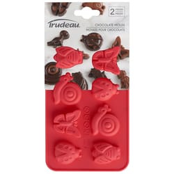 Trudeau Little Creatures Chocolate Mold Pink 2 pc