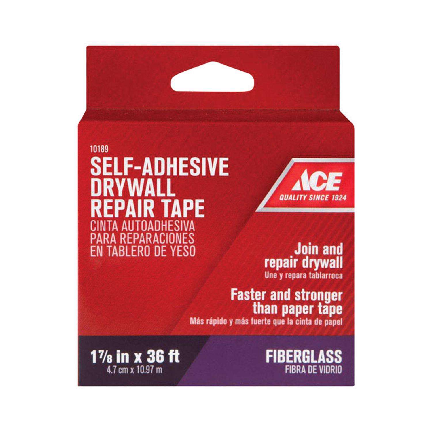 Ace 36 ft. L X 17/8 in. W Fiberglass White Self Adhesive Drywall Joint