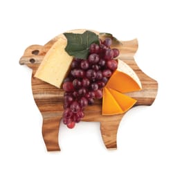 TWINE Pig 11.25 in. L X 10.25 in. W Wood Cheese Board