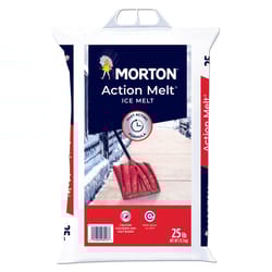 Morton Action Melt Calcium Chloride/Salt Blend Pellet Ice Melt 25 lb