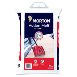 Morton Action Melt Calcium Chloride/Salt Blend Pellet Ice Melt 25 lb
