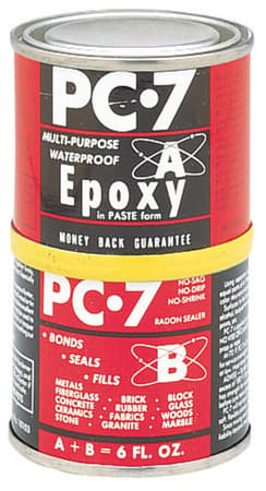 Protective Coating Epoxy Paste, Dark Grey - 8 oz jar