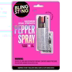 Blingsting Silver Plastic Pepper Spray