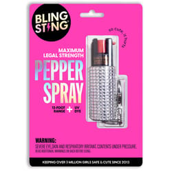 Blingsting Silver Plastic Pepper Spray