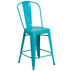 Flash Furniture 1 pk Blue/Green Metal Contemporary Bar Stool