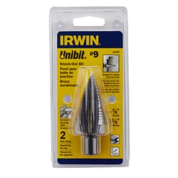 Irwin Unibit #9 X 6 in. L High Speed Steel Step Drill Bit Square Shank 1 pc