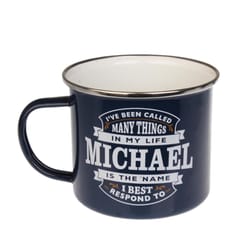 Top Guy Michael 14 oz Multicolored Steel Enamel Coated Mug 1 pk