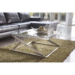 Flash Furniture Modern 34.12 in. W X 34.12 in. L Square Coffee Table