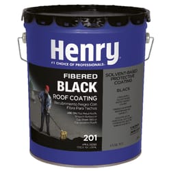 Henry Smooth Black Asphalt Fiber Asphalt Roof Coat 4-3/4 gal