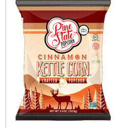 1 in 6 Snacks Pine State Cinnamon Kettle Popcorn 7 oz Bagged