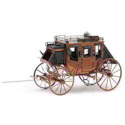 Fascinations Metal Earth Wild West Stagecoach 3D Model Kit Black/Brown