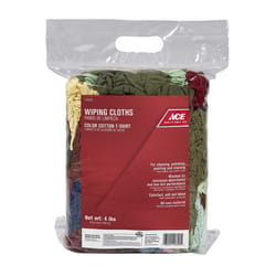 ACE Assorted Colors Cotton Knit Wiping Rags 4 lb