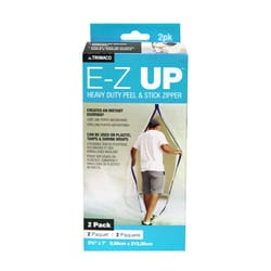 Trimaco E-Z UP 2-3/4 in. W X 7 ft. L Plastic Adhesive Zipper