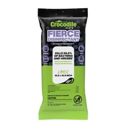 Crocodile Cloth Fierce Disinfecting Wipes 15 in. W X 10 in. L 10 wipes 10 pk