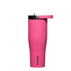 Corkcicle 30 oz Dragonfruit BPA Free Cool Cup Insulated Straw Tumbler