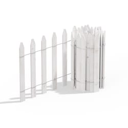 Greenes 144 in. L X 16 in. H Wood White Garden Fence