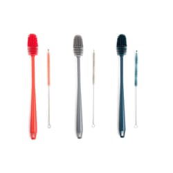 Core Kitchen Assorted Polypropylene Bottle Brush and Straw Brush