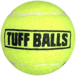 Petsport Mini Tuff Yellow Polyster/Rubber Tennis Ball Tug Toys Mini 2 pk