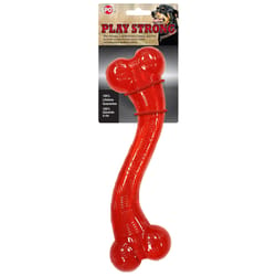 Spot Play Strong Red "S" TPR Rubber Bone 1 pk