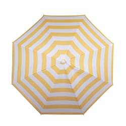 Picnic Time Oniva Yellow Cabana Stripe 66 in. D Umbrella