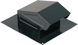 Broan-NuTone 4.8 in. H X 9.25 in. W X 11 in. L Powder-Coated Black Steel Roof Vent