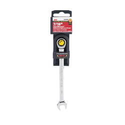 Ace Pro Series GearWrench 7/16 in. X 7/16 in. SAE Combination Wrench 6.5 in. L 1 pc