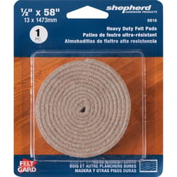 Shepherd Hardware Self-Adhesive Pad 5 mil X 1/2 in. W X 58 in. L Felt Beige 1 pk