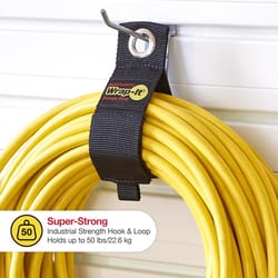 Wrap-It Storage Heavy-Duty 2 in. W X 13 in. L Black Storage Straps 50 lb 2 pk