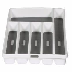 Rubbermaid 2918-rd-wht 15 x 6 x 2 White Plastic Drawer Storage Organizers - Quantity of 6