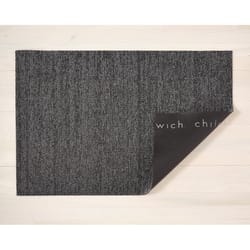 Chilewich 24 in. W X 36 in. L Charcoal/Gray Heathered Vinyl Utility Mat